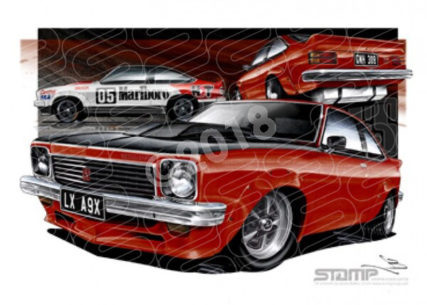 HOLDEN TORANA A9X PERS SAND A1 STRETCHED CANVAS (HC59A)