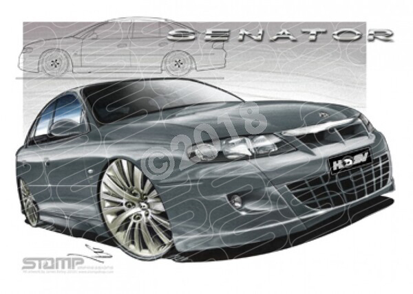 HSV Senator VX VX SENATOR STORM GREY A1 STRETCHED CANVAS (V058)