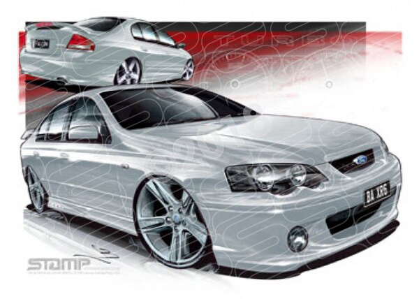 FORD BA XR6 TURBO LIGHTNING STRIKE A1 STRETCHED CANVAS (FT158A)