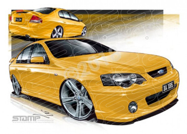 FORD BA XR6 TURBO RAPID A1 STRETCHED CANVAS (FT158E)