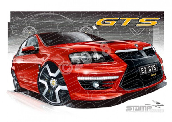 HSV VE II GTS STING RED A1 STRETCHED CANVAS (V192)