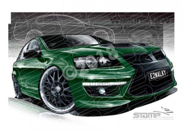 HSV VE II GTS WALKINSHAW PERFORMANCE POISON IVY A1 STRETCHED CANVAS (V208)