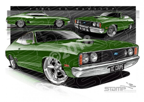 Coupe XC XC COUPE KELLY GREEN A1 STRETCHED CANVAS (FT226)
