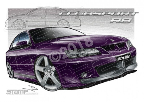 HSV Clubsport VY VY CLUBSPORT R8 COSMOS A1 STRETCHED CANVAS (V079)