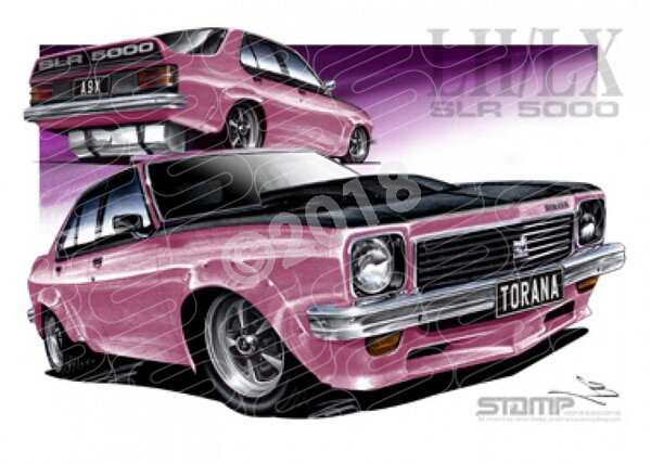 HOLDEN TORANA SLR5000 A9X ORCHID A1 STRETCHED CANVAS (HC54E)