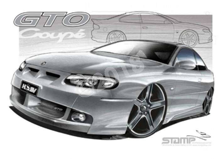 HSV Coupe GTO COUPE QUICKSILVER A1 STRETCHED CANVAS (V105)