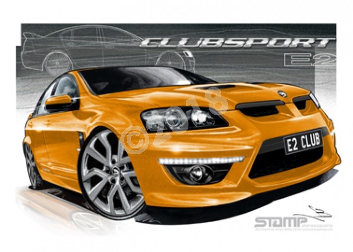HSV Clubsport E2 E2 CLUBSPORT WILD FIRE R8 A1 STRETCHED CANVAS (V256)