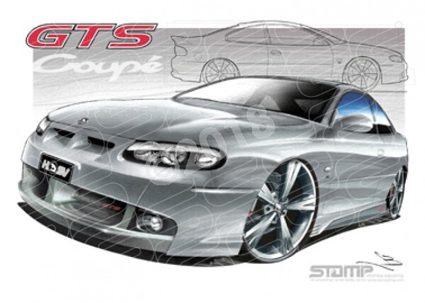 HSV Coupe GTS COUPE QUICKSILVER A1 STRETCHED CANVAS (V112)