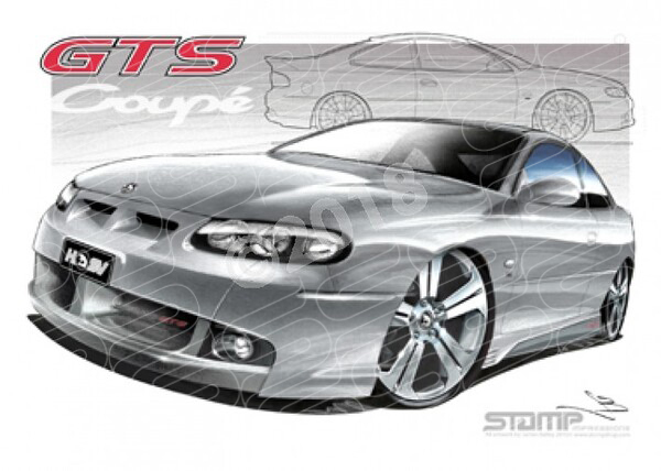 HSV Coupe GTS II COUPE QUICKSILVER A1 STRETCHED CANVAS (V117)