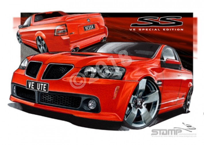HOLDEN VE SPECIAL G8 SSV UTE REDHOT A1 STRETCHED CANVAS (HC373)