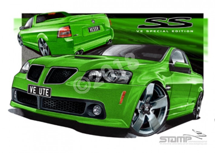 HOLDEN VE SPECIAL G8 SSV UTE ATOMIC A1 STRETCHED CANVAS (HC375)