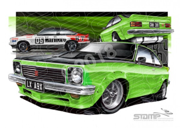 HOLDEN TORANA A9X MINT JULEP A1 STRETCHED CANVAS (HC56)