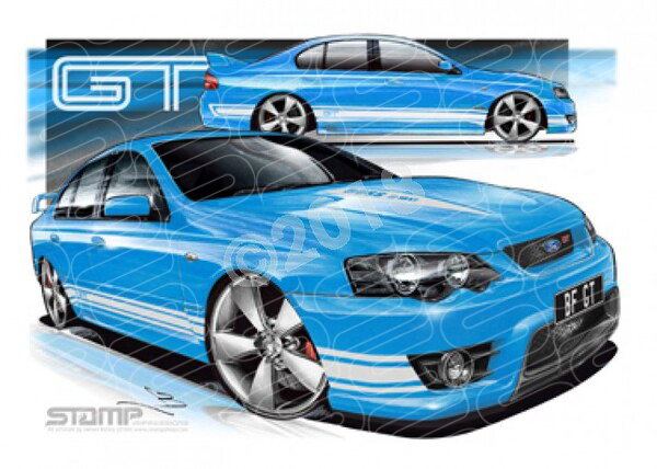 FPV BF GT BF GT BIONIC WHITE STRIPES A1 STRETCHED CANVAS (FV026D)