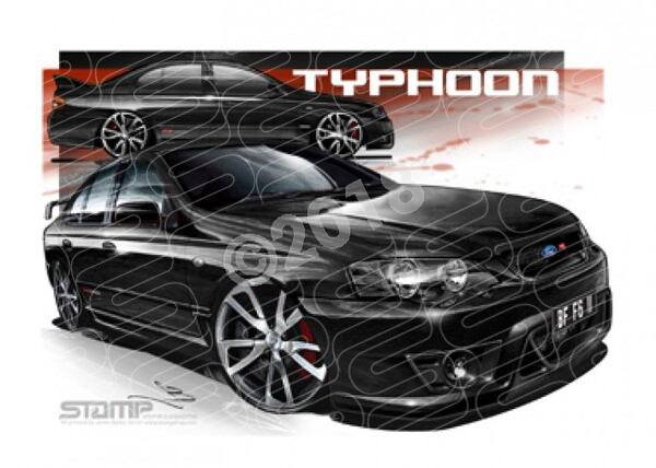 FPV BF F6 BFII F6 TYPHOON SILHOUETTE A1 STRETCHED CANVAS (FV111)