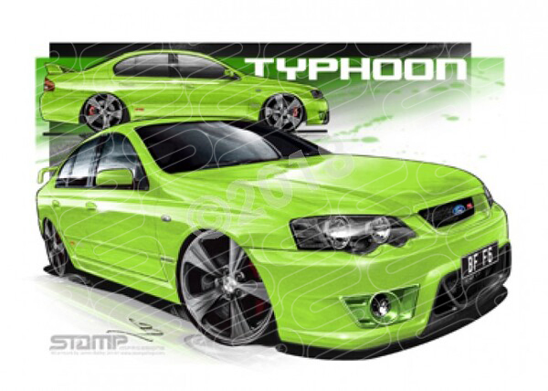 FPV BF F6 BF F6 TYPHOON TOXIC 19 A1 STRETCHED CANVAS (FV123)