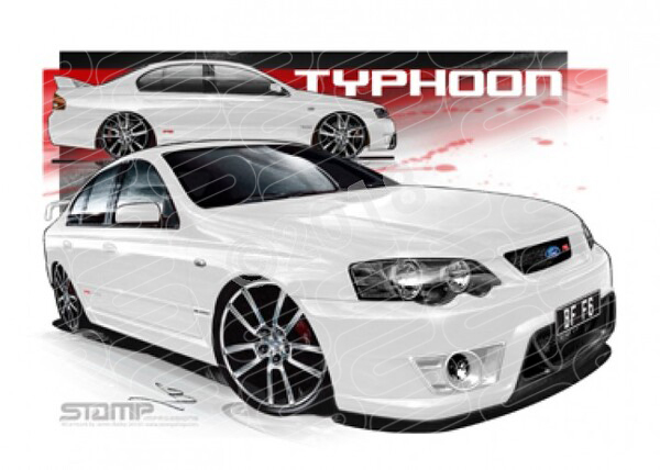 FPV BF F6 BF F6 TYPHOON WINTER WHITE 18 A1 STRETCHED CANVAS (FV141)