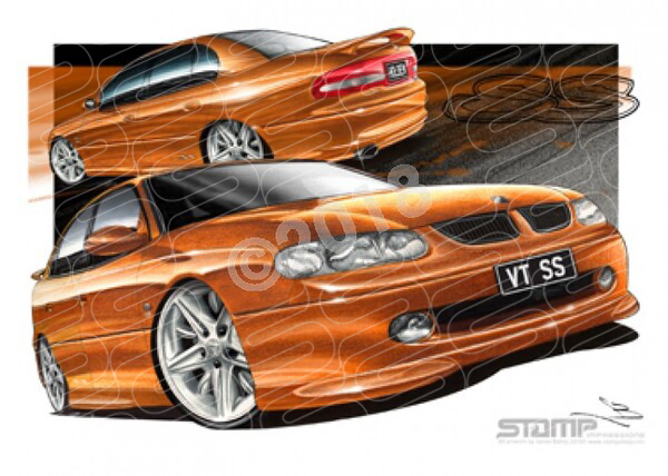 HOLDEN VT SS COMMODORE TIGER MICA A1 STRETCHED CANVAS (HC09A)
