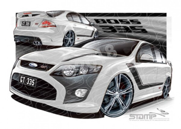 FPV FG GT BOSS 335 WINTER WHITE A1 STRETCHED CANVAS