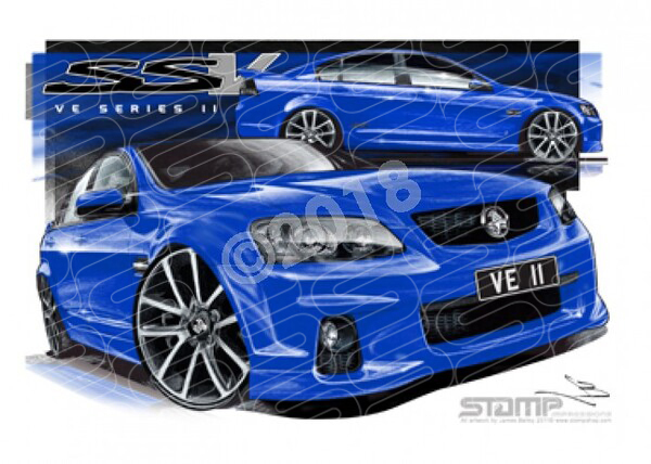 HOLDEN VE II SSV COMMODORE VOODOO A1 STRETCHED CANVAS (HC442)