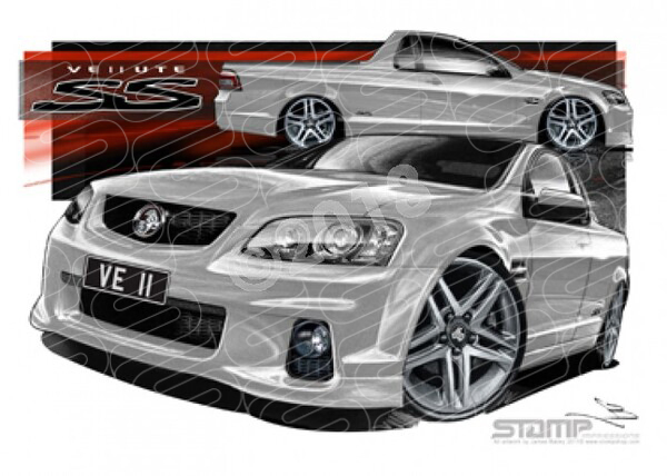 HOLDEN VE II SS UTE NITRATE A1 STRETCHED CANVAS (HC455)
