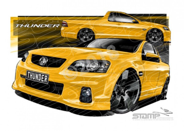 HOLDEN UTE VE II SS THUNDER HAZZARD A1 STRETCHED CANVAS (HC584)