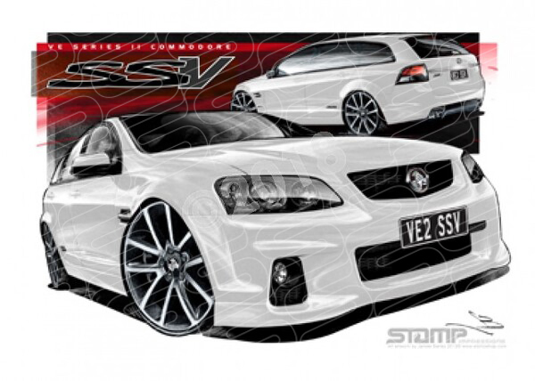 HOLDEN VE II SSV COMMODORE WAGON HERON A1 STRETCHED CANVAS (HC600)