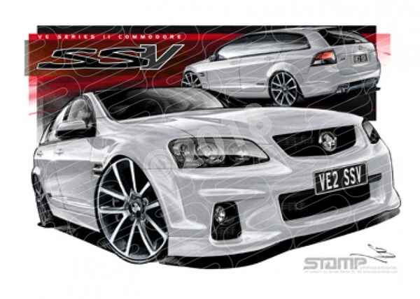 HOLDEN VE II SSV COMMODORE WAGON NITRATE A1 STRETCHED CANVAS (HC602)