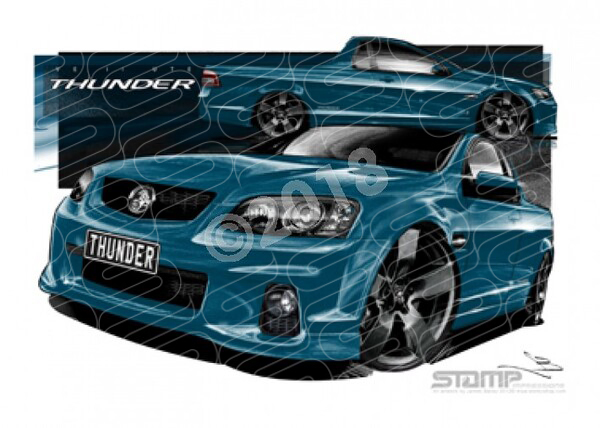 HOLDEN UTE VE II SS THUNDER CHLOROPHYLL A1 STRETCHED CANVAS (HC585)