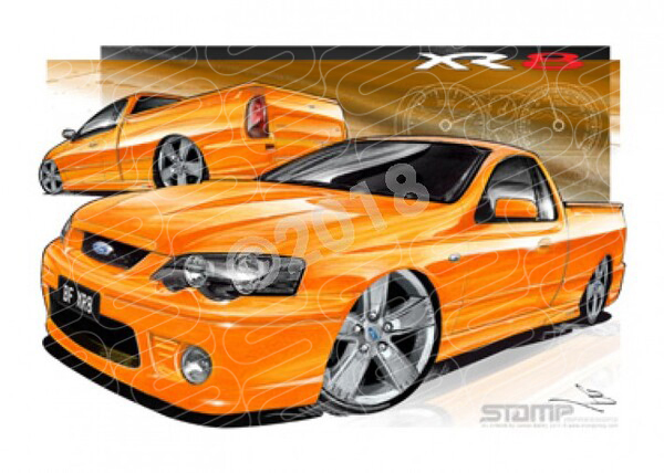 Ute BF XR8 UTE BF XR8 FALCON UTE OCTANE A1 STRETCHED CANVAS (FT182D)