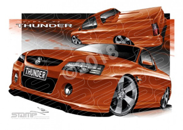 HOLDEN VZ THUNDER SS UTE IGNITION A1 STRETCHED CANVAS (HC667)