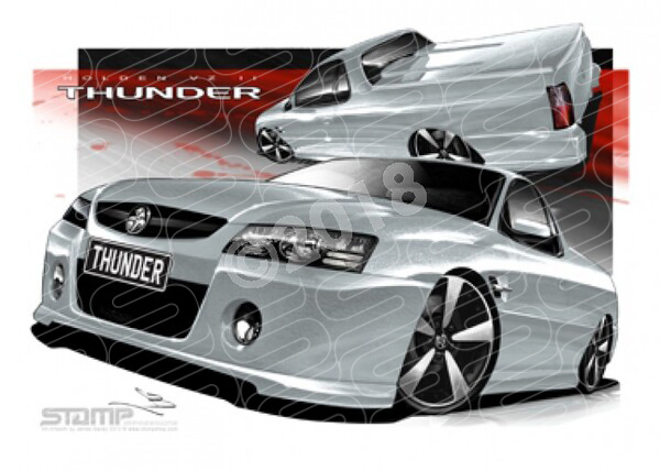 HOLDEN VZ II THUNDER SS UTE QUICKSILVER A1 STRETCHED CANVAS (HC675)