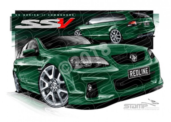 HOLDEN VE II SSV REDLINE COMMODORE WAGON POISON IVY A1 STRETCHED CANVAS (HC480)