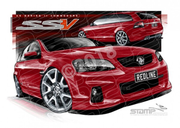 HOLDEN VE II SSV REDLINE COMMODORE WAGON SIZZLE A1 STRETCHED CANVAS (HC483)