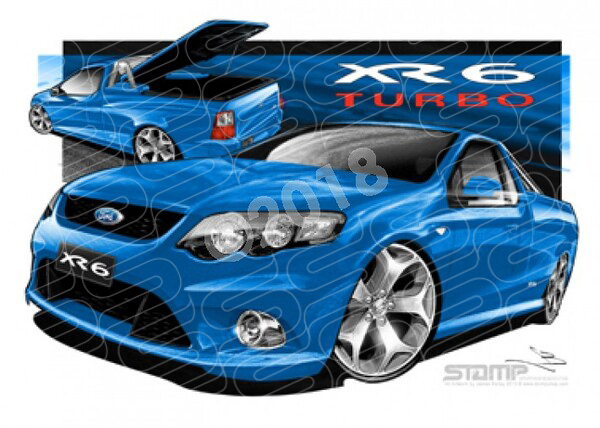 FORD FG XR6 FALCON UTE TURBO NITRO A1 STRETCHED CANVAS (FT321T)