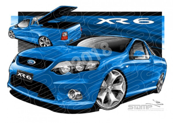 FORD FG XR6 FALCON UTE NITRO A1 STRETCHED CANVAS (FT321)