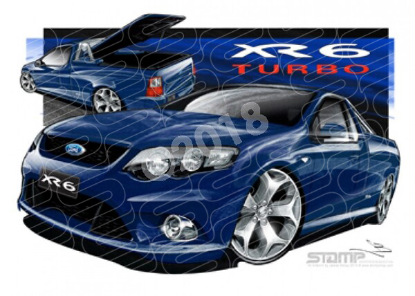 FORD FG XR6 FALCON UTE TURBO SENSATION A1 STRETCHED CANVAS (FT322T)