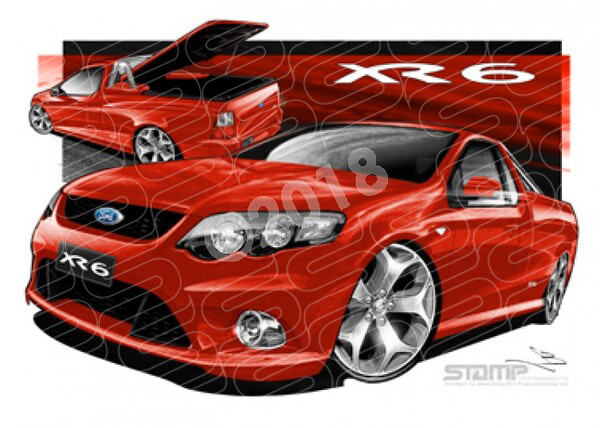 FORD FG XR6 FALCON UTE VIXEN A1 STRETCHED CANVAS (FT323)