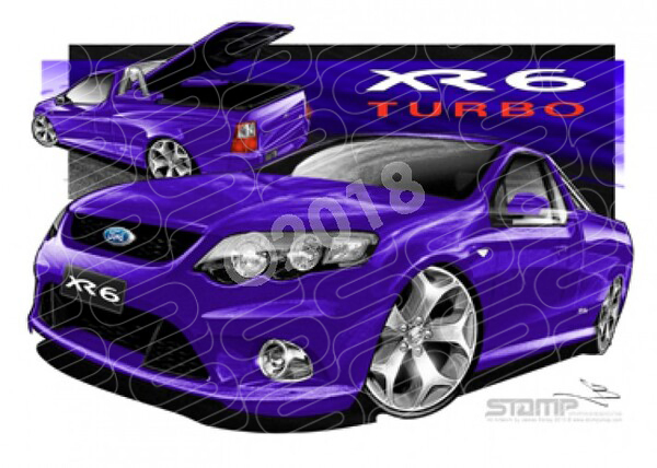 FORD FG XR6 FALCON UTE TURBO VIPER A1 STRETCHED CANVAS (FT328T)
