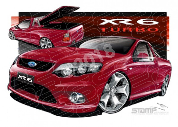 FORD FG XR6 FALCON UTE TURBO SEDUCE A1 STRETCHED CANVAS (FT329T)