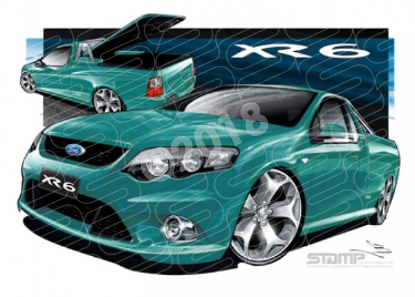 FORD FG XR6 FALCON UTE ENVI A1 STRETCHED CANVAS (FT330)