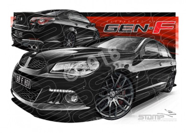 HSV F SERIES SV CLUBSPORT R8 PHANTOM A1 STRETCHED CANVAS (V354)