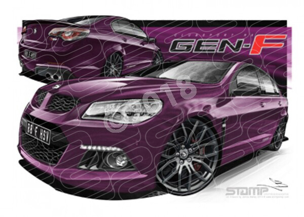 HSV F SERIES SV CLUBSPORT R8 ALCHEMY A1 STRETCHED CANVAS (V356)