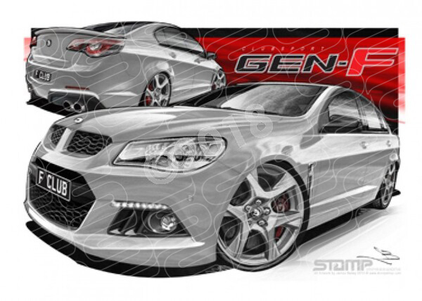 HSV Clubsport F SERIES F SERIES CLUBSPORT NITRATE A1 STRETCHED CANVAS (V361)