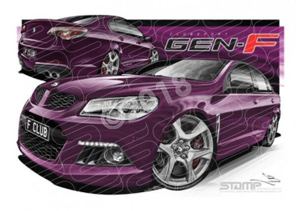 HSV F SERIES CLUBSPORT ALCHEMY A1 STRETCHED CANVAS (V366)