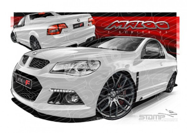 HSV MALOO F SERIES R8 HERON WHITE A1 STRETCHED CANVAS (V370)