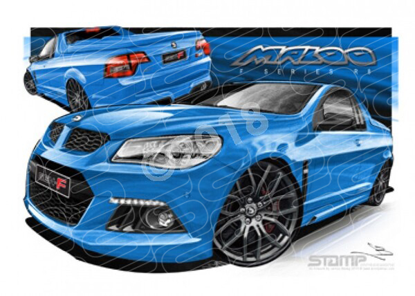 HSV MALOO F SERIES R8 PERFECT BLUE A1 STRETCHED CANVAS (V376)