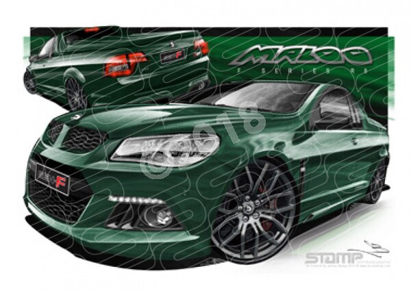 HSV MALOO F SERIES R8 REAGAL PEACOCK A1 STRETCHED CANVAS (V378)
