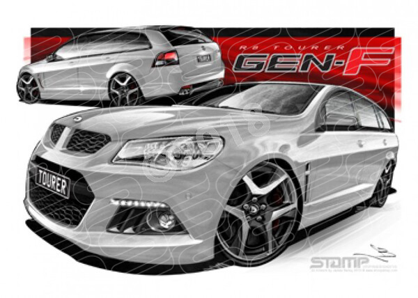 HSV Wagon F SERIES TOURER WAGON NITRATE A1 STRETCHED CANVAS (V411)
