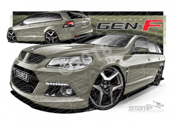 HSV Wagon F SERIES TOURER WAGON PRUSSIAN STEEL A1 STRETCHED CANVAS (V415)