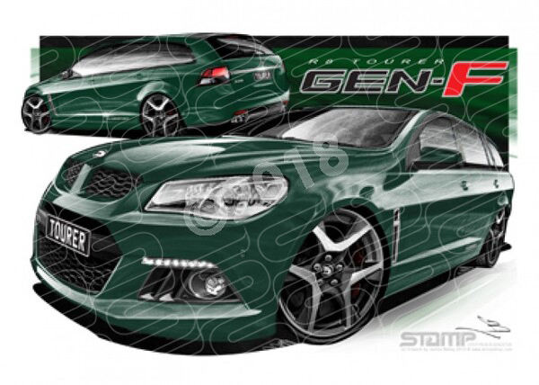 HSV Wagon F SERIES TOURER WAGON PEACOCK A1 STRETCHED CANVAS (V419)